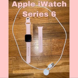 Apple Watch Series 6 (GPS) 40mm Gold Aluminum Case with Pink Sport Band